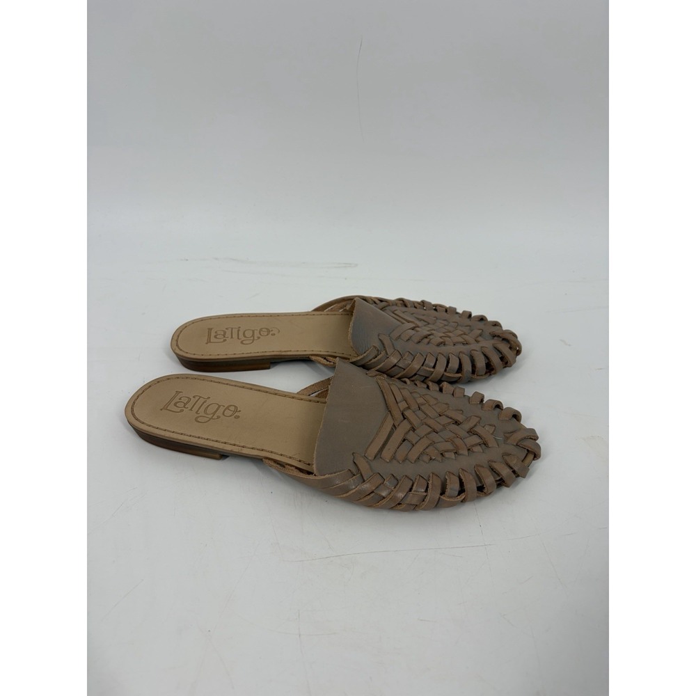 Revolve Latigo Mica Woven Leather Huarache Slide Mule Sandal Women's 7.5 Boho